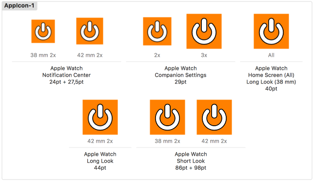 iOS 9 Watch Icons