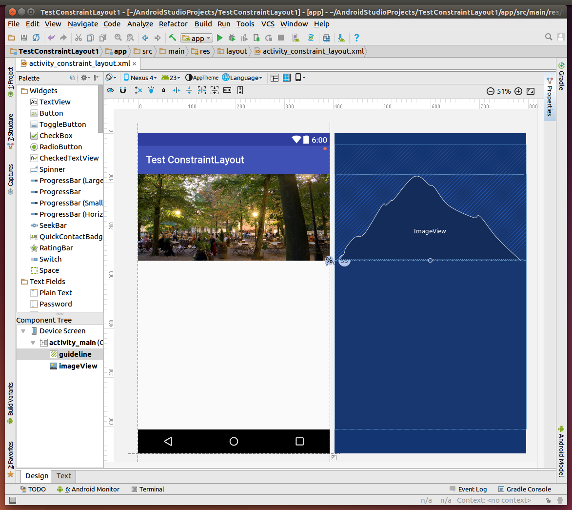 Android Studio Constraint Layout